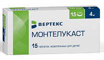 Купить монтелукаст, таблетки жевательные, для детей 4мг 15шт в Павлове