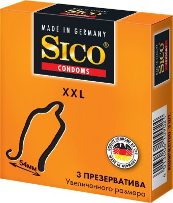 Купить sico (сико) презервативы xxl увеличенного размера 3шт в Павлове