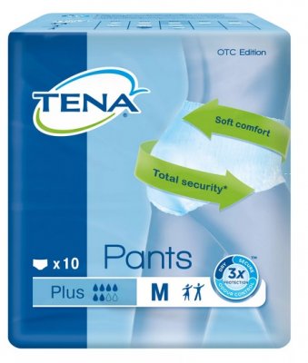 Купить tena (тена) подгузники-трусы, pants plus m, 10 шт в Павлове