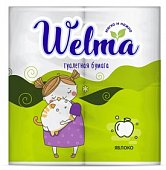Купить велма (welma) бумага туалетная двухслойная яблоко, 4 шт в Павлове