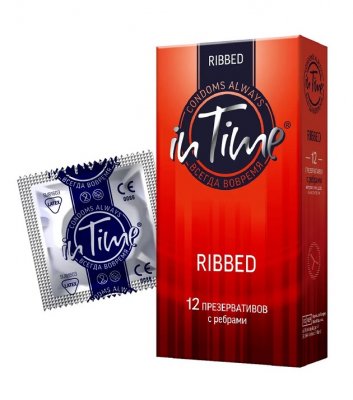 Купить in time (ин тайм) презервативы ребристые 12шт в Павлове