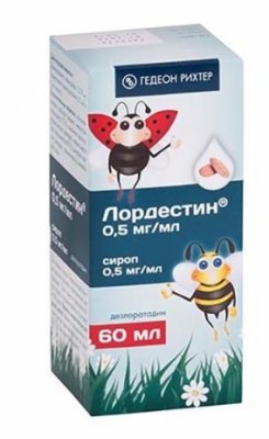 Купить лордестин, сироп 0,5мг/мл 60мл (гедеон рихтер оао, румыния) от аллергии в Павлове