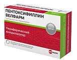 Купить пентоксифиллин велфарм, таблетки покрытые кишечнорастворимой оболочкой 100 мг, 60 шт в Павлове