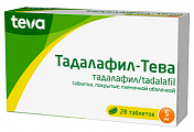 Купить тадалафил-тева, таблетки, покрытые пленочной оболочкой 5мг 28шт в Павлове