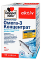 Купить doppelherz (доппельгерц) актив омега-3 концентрат, капсулы 1321,91мг, 60 шт бад в Павлове