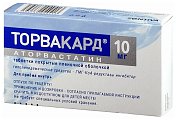 Купить торвакард, таблетки, покрытые пленочной оболочкой 10мг, 30 шт в Павлове