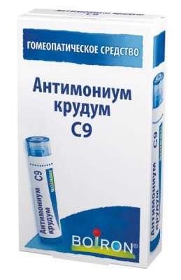 Купить антимониум крудм с9 гомеопатический монокомпонентный препарат минерально-химического происхождения, гранулы 4 г в Павлове