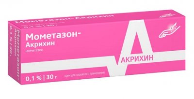 Купить мометазон-акрихин, крем для наружного применения 0,1%, 30г в Павлове