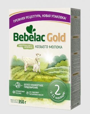 Купить bebelac gold 2 (бебелак голд) смесь сухая на козьем молоке для детей 6-12месяцев, 350г в Павлове