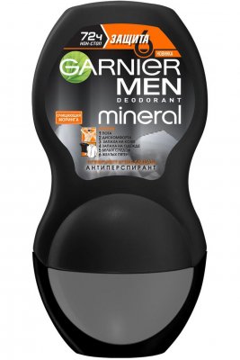 Купить garnier men mineral (гарньер) дезодорант-антиперспирант защита 6 72 часа ролик, 50мл в Павлове
