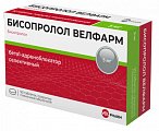 Купить бисопролол велфарм, таблетки покрытые пленочной оболочкой 5 мг, 90 шт в Павлове