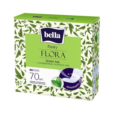 Купить bella (белла) прокладки panty flora с экстрактом зеленого чая 70 шт в Павлове