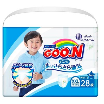 Купить goo.n (гуун) подгузники-трусики для мальчиков и для девочек xxl 13-25кг 38 шт в Павлове