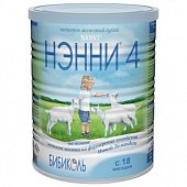 Купить нэнни 4 смесь на основе натурального козьего молока с пребиотиками с 18 месяцев, 400г в Павлове