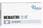 Купить мемантин, таблетки, покрытые пленочной оболочкой 10мг, 90 шт в Павлове