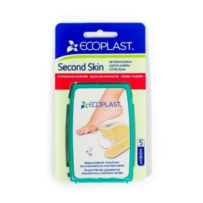 Купить ecoplast second skin набор противомозольных пластырей 4,4 х 6,9см, 5 шт в Павлове