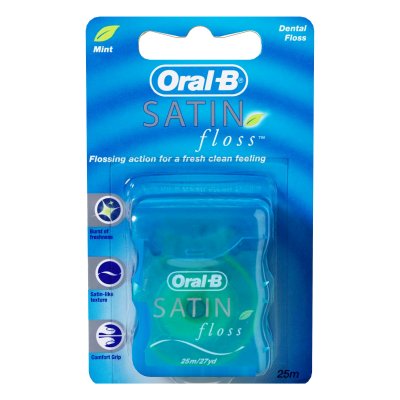 Купить oral-b (орал-би) зубная нить сатин флосс мятная, 25м в Павлове