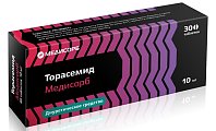 Купить торасемид-медисорб, таблетки 10мг 30 шт в Павлове
