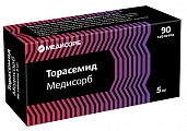 Купить торасемид медисорб, таблетки 5мг 90шт в Павлове