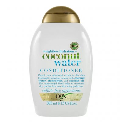 Купить оджекс (ogx) кондиционер для волос с кокосовой водой невесомое увлажнение, 385мл в Павлове