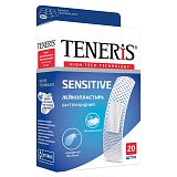 Пластырь TENERIS Sensitive (Тенерис) бактерицидный ионы Ag нетканная основа, 20 шт