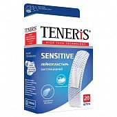 Купить пластырь teneris sensitive (тенерис) бактерицидный ионы ag нетканная основа, 20 шт в Павлове