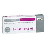 Финастерид-OBL, таблетки, покрытые пленочной оболочкой 5мг, 30 шт