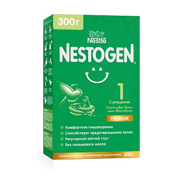 Nestle Nestogen Premium 1 (Нестожен) сухая молочная смесь с рождения, 300г