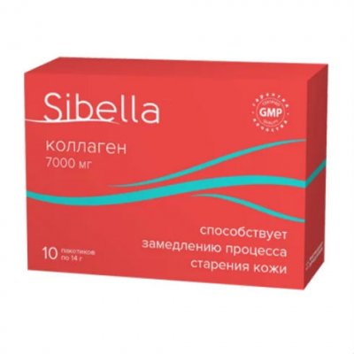 Купить sibella (сибелла) коллаген порошок, пакетики 14г, 10 шт бад в Павлове
