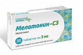 Купить мелатонин-сз, таблетки, покрытые пленочной оболочкой 3мг, 30 шт в Павлове