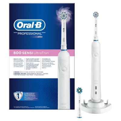 Купить орал-би (oral-b) электрическая зубная щетка professional 800 d 16.524.3u sensi ultra thin, 1 шт. (ор в Павлове