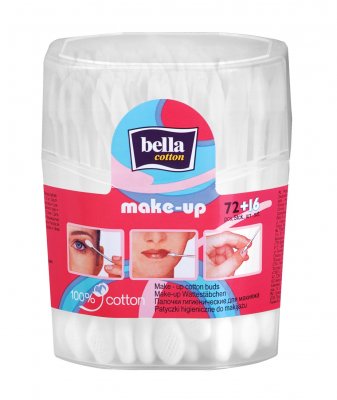 Купить bella cotton (белла) ватные палочки для макияжа make-up 72+16 шт в Павлове