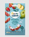 Фрутоняня фруктовые кусочки клубника и банан, 15г