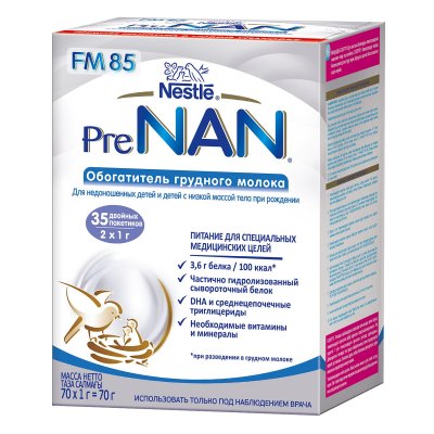 Купить нан пренан fm 85 обогатитель грудного молока, пак №70 в Павлове