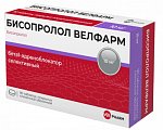Купить бисопролол велфарм, таблетки покрытые пленочной оболочкой 10 мг, 90 шт в Павлове