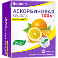 Купить аскорбиновая кислота эвалар 100мг, таблетки с цитрусовым вкусом, 60 шт бад в Павлове