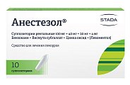 Купить анестезол, суппозитории ректальные 100мг+40мг+20мг+4мг, 10 шт в Павлове