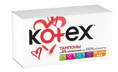 Купить kotex (котекс) тампоны нормал 24шт в Павлове