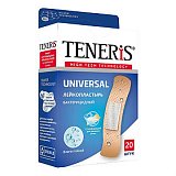 Пластырь TENERIS Universal (Тенерис) бактерицидный ионы Ag полимерная основа, 20 шт