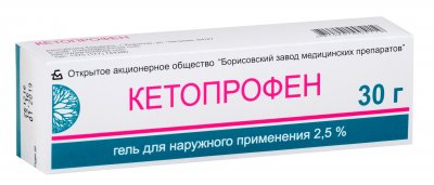 Купить кетопрофен, гель для наружного применения 2,5%, 30г в Павлове