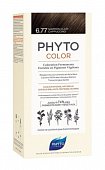 Купить фитосолба фитоколор (phytosolba phyto color) краска для волос оттенок 6,77 светлый каштан-капучино 50/50/12мл в Павлове