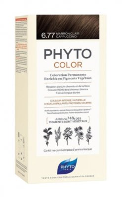 Купить фитосолба фитоколор (phytosolba phyto color) краска для волос оттенок 6,77 светлый каштан-капучино 50/50/12мл в Павлове