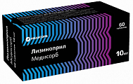Купить лизиноприл медисорб, таблетки 10 мг, 60 шт в Павлове