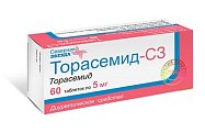 Купить торасемид-сз, таблетки 5мг, 60 шт в Павлове