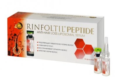 Купить rinfoltil (ринфолтил) пептид липосомальная сыворотка против выпадения волос, 30 шт + дозатор, 3 шт в Павлове