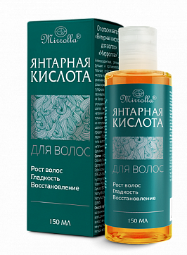 Мирролла Янтарная кислота ополаскиватель для волос 150 мл