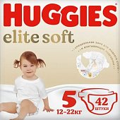 Купить huggies (хаггис) подгузники elitesoft 5, 12-22кг 42 шт в Павлове