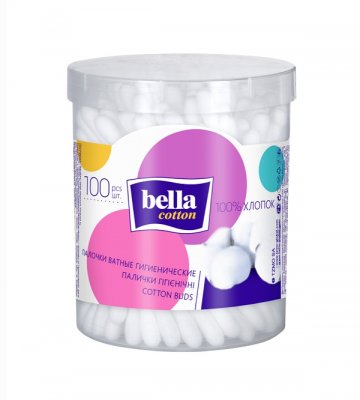 Купить bella cotton (белла) ватные палочки в круглой коробке 100 шт в Павлове