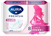 Купить aura premium (аура премиум) прокладки супер 8шт в Павлове