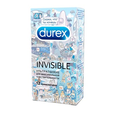 Купить durex (дюрекс) презервативы invisible 12шт doodle в Павлове